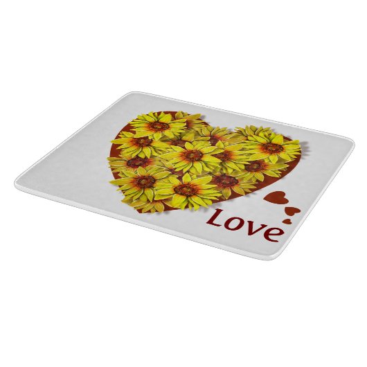Sunflower Heart Cutting Board Snijplank (Hoek)