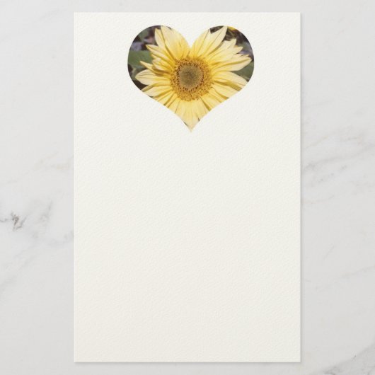 Sunflower Heart Letterhead Briefpapier (Voorkant)