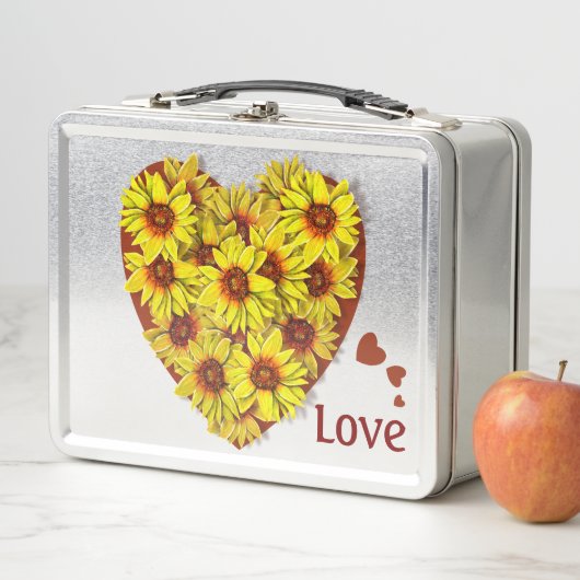 Sunflower Heart Lunch Box (In situ)