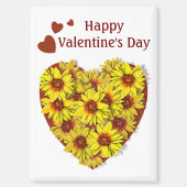 Sunflower Heart Magnet (Voorkant)