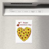Sunflower Heart Magnet (Insitu (Vaatwasser))