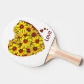 Sunflower Heart Ping Pong Paddle Tafeltennisbatje (Zijkant)