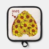 Sunflower Heart Pot Holder Pannenlap (Voorkant)