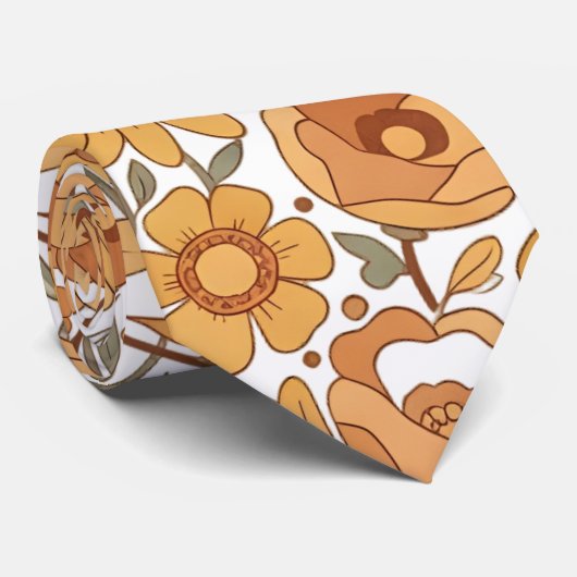 Sunflower Heart Stropdas (Opgerold)