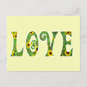 Sunflower Hippy Love Briefkaart