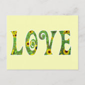 Sunflower Hippy Love Briefkaart (Voorkant)