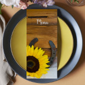 Sunflower Hoefijzer Country Western Weddenschap Me Menu