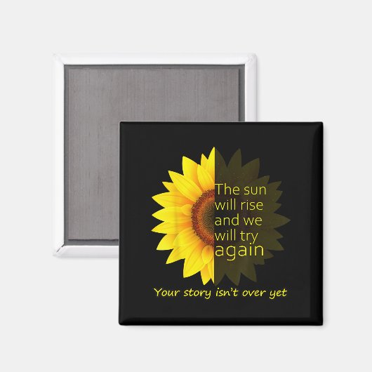 Sunflower Hope  Magneet (Voorkant / Achterkant)