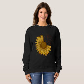 Sunflower Hope Positive Music Flowers Sunflowers Trui (Voorkant volledig)