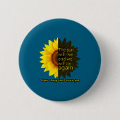 Sunflower Hope  Ronde Button 5,7 Cm (Voorkant)