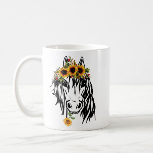 Sunflower Horse Bandana Head for Horseback Riding Koffiemok