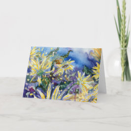 "Sunflower III" Blank Notecard Bedankkaart