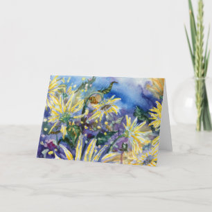 "Sunflower III" Blank Notecard Bedankkaart