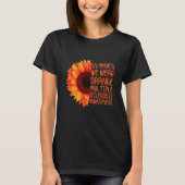 sunflower in march wear orange multiple sclerosis  t-shirt (Voorkant)