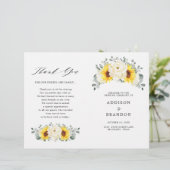 Sunflower Ivory Peony Floral Eucalyptus Programme (Staand voorkant)