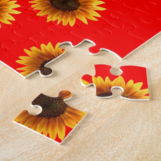 Sunflower Jigzaag Puzzle Legpuzzel (Zijkant)