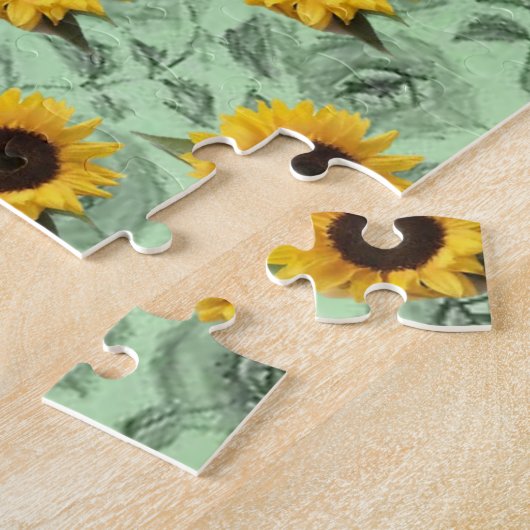 Sunflower Jigzaag Puzzle Legpuzzel (Zijkant)