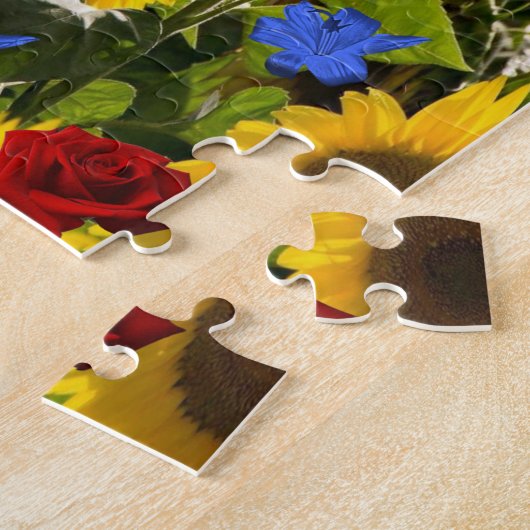 Sunflower Jigzaag Puzzle Legpuzzel (Zijkant)