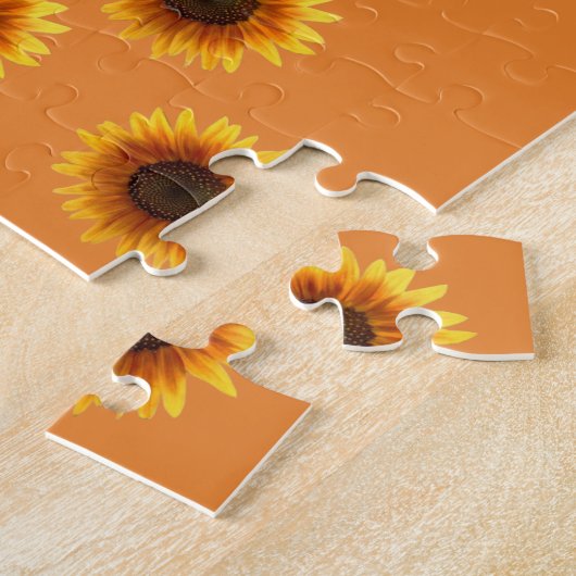 Sunflower Jigzaag Puzzle Legpuzzel (Zijkant)
