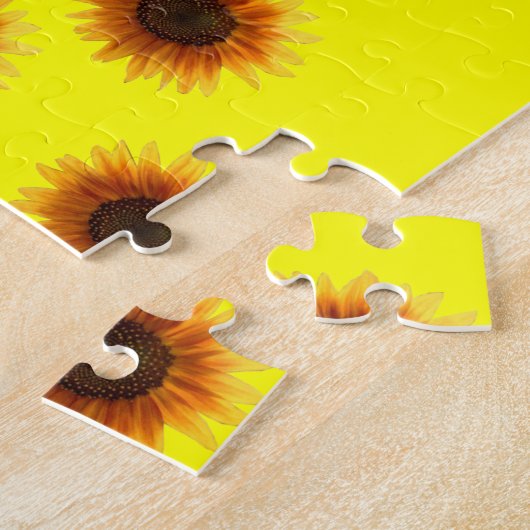 Sunflower Jigzaag Puzzle Legpuzzel (Zijkant)