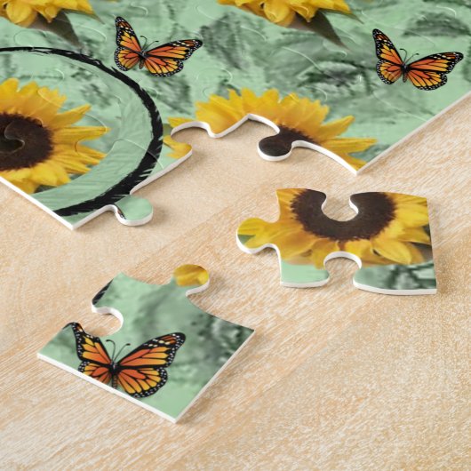 Sunflower Jigzaag Puzzle Legpuzzel (Zijkant)