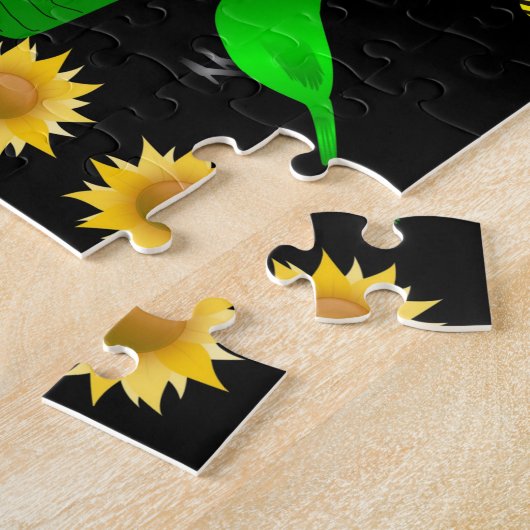 Sunflower Jigzaag Puzzle Legpuzzel (Zijkant)