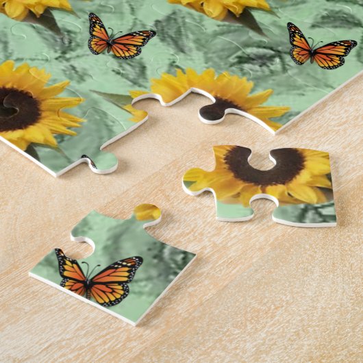 Sunflower Jigzaag Puzzle Legpuzzel (Zijkant)