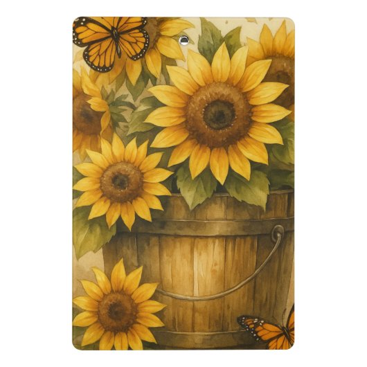 Sunflower Journal Mini Klembord (Achterkant)