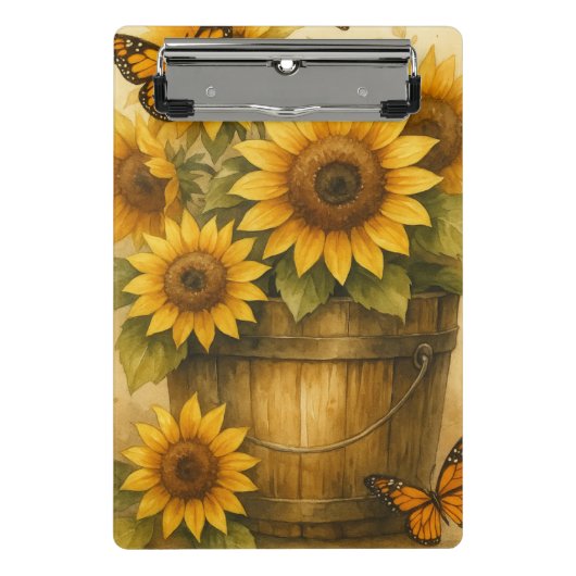 Sunflower Journal Mini Klembord (Voorkant)