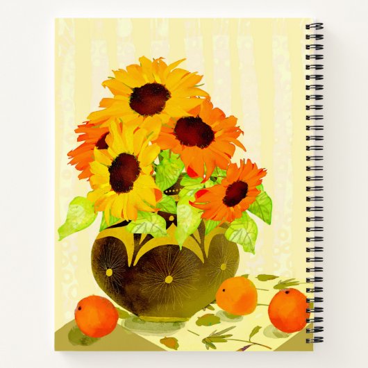 Sunflower Journal Notitieboek (Achterkant)