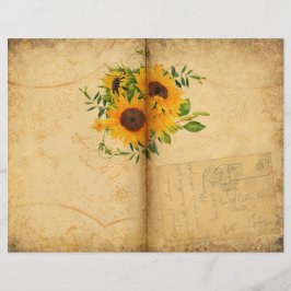 Sunflower Journal Scrapbook Page