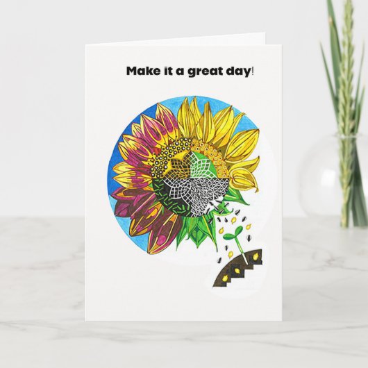 Sunflower Joy Kaart (Voorkant)