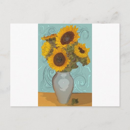 sunflower.jpg briefkaart (Voorkant)