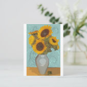 sunflower.jpg briefkaart (Staand voorkant)