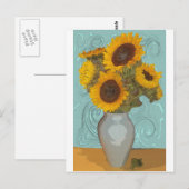 sunflower.jpg briefkaart (Voorkant / Achterkant)