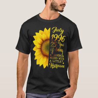 Sunflower July 1996 25 Years Of Being Sunshine Hur T-shirt