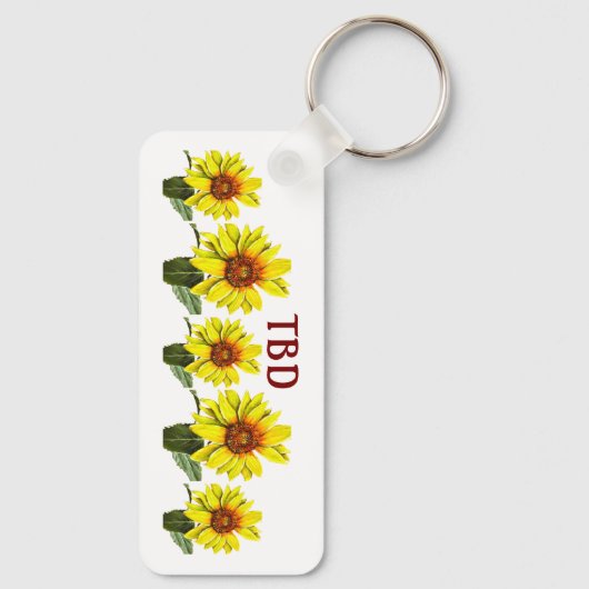 Sunflower Keychain (Achterkant)