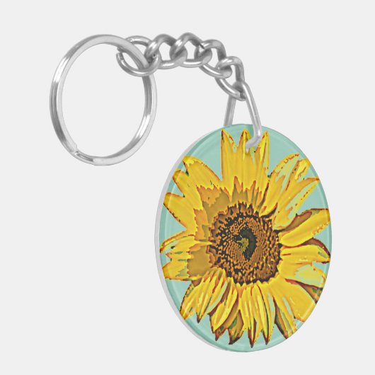 Sunflower Keychain (Voorkant Links)