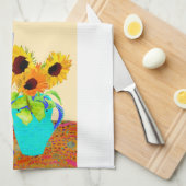 Sunflower Kitchen Tea Towel Theedoek (Quarter Fold)