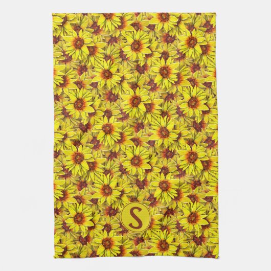 Sunflower Kitchen Towel Theedoek (Verticaal)