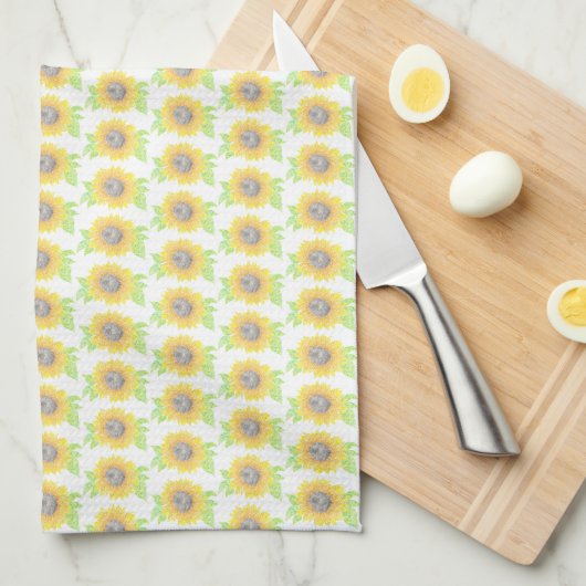 Sunflower Kitchen Towel Theedoek (Quarter Fold)