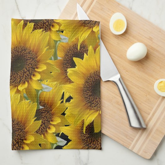 Sunflower Kitchen Towel Theedoek (Quarter Fold)