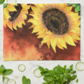 Sunflower Kitchen Towel Theedoek (Gevouwen)