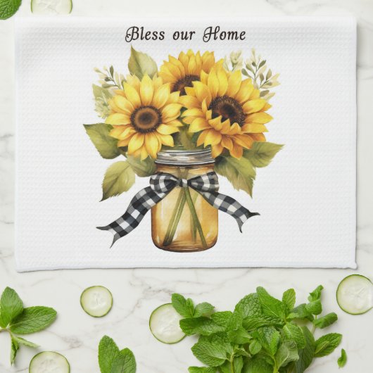 Sunflower Kitchen Towel Theedoek (Gevouwen)