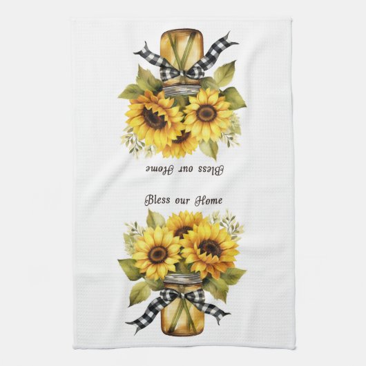 Sunflower Kitchen Towel Theedoek (Verticaal)