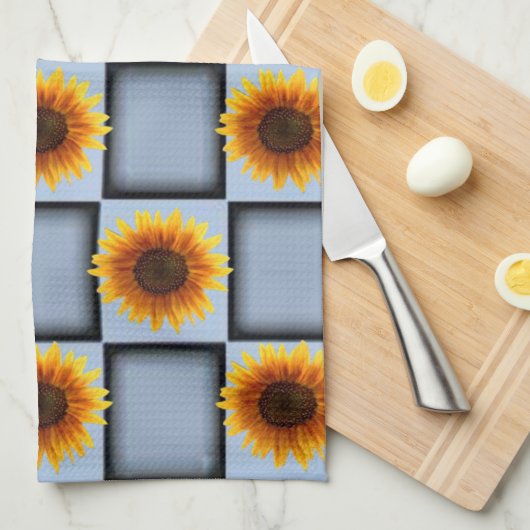 Sunflower Kitchen Towel Theedoek (Quarter Fold)