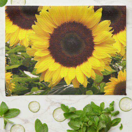 Sunflower Kitchen Towel Theedoek (Gevouwen)
