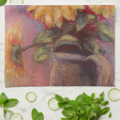Sunflower Kitchen Towel Theedoek (Gevouwen)