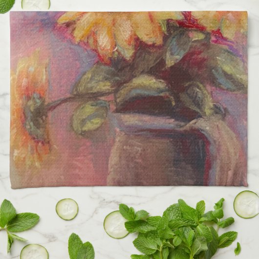 Sunflower Kitchen Towel Theedoek (Gevouwen)