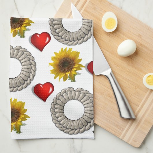 Sunflower Kitchen Towel Theedoek (Quarter Fold)